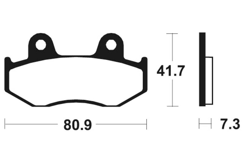 Tecnium MX/ATV szinterelt fémfékpárnák - MO58 1022914