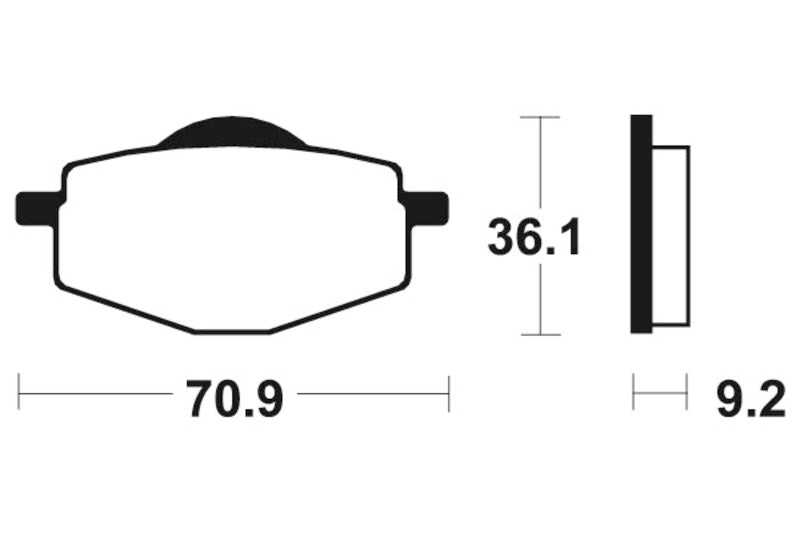 Tecnium MX/ATV szinterelt fémfékpárnák - MO75 1022918