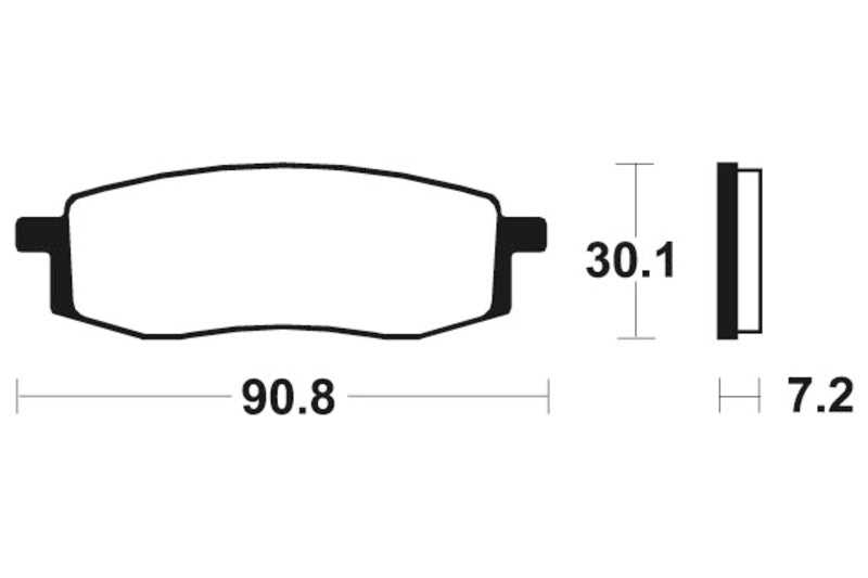 Tecnium MX/ATV szinterelt fémfékpárnák - MO80 1022920