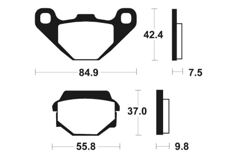 Tecnium MX/ATV szinterelt fémfékpárnák - MO86 1022922