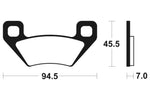 Tecnium MX/ATV szinterelt fémfékpárnák - MOA322 1022936