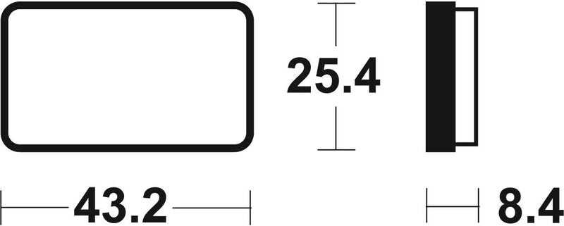 Tecnium MX/ATV szinterelt fémfékpárnák - MOA327 1022937