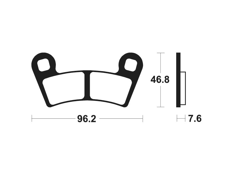 Tecnium MX/ATV szinterelt fémfékpárnák - MOA398 1022939