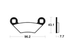 Tecnium MX/ATV szinterelt fémfékpárnák - MOA399 1022940