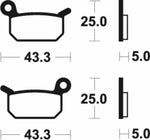 Tecnium Racing MX/ATV szintered fémfékpárnák - MOR294 1022977