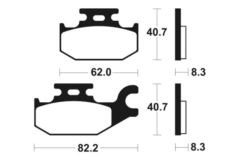 Tecnium Racing MX/ATV szintered fémfékpárnák - MOR335 1022988