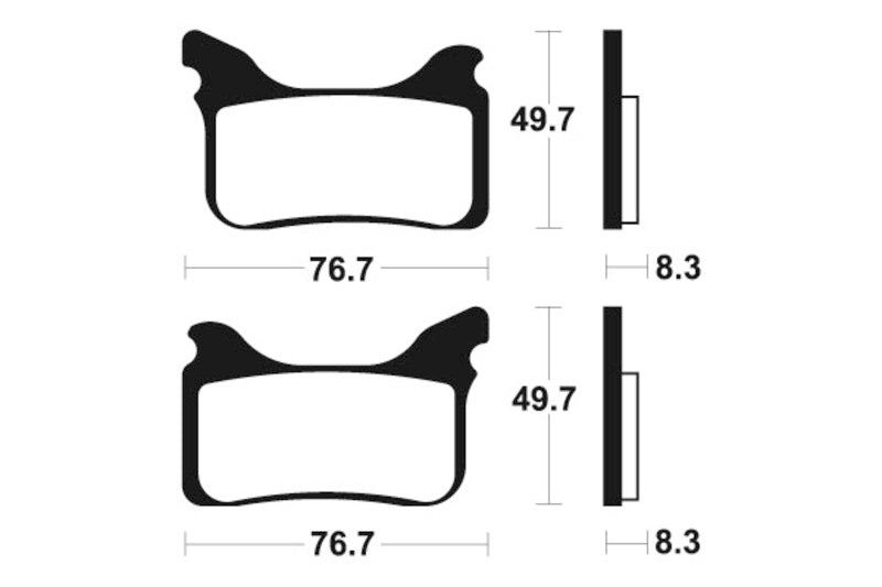 Tecnium Racing MX/ATV szinterelt fémfékpárnák - MOR342 1022991