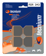 Tecnium Racing MX/ATV Sintered Metal Brake Pads - Mor343 1022992