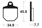 Tecnium Racing MX/ATV Sintered Metal Brake Pads - Mor343 1022992