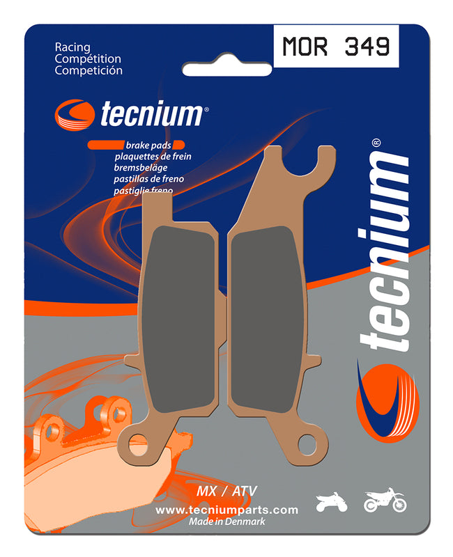 Tecnium Racing MX/ATV Sintered Metal Brake Pads - Mor349 1022993