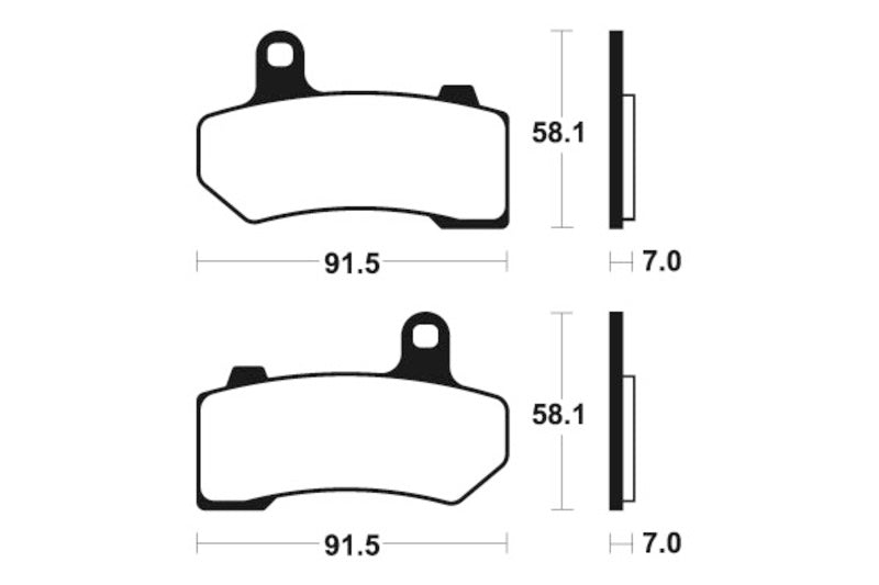 Tecnium Street Performance Sintered Metal Brake Pads - MR330 1023077