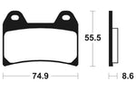 Tecnium Professional Racing szinterelt fémfékpárnák - MSR206 1023157