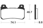 Tecnium Professional Racing szinterelt fémfékpárnák - MSR309 1023164