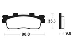 Tecnium Maxi Scooter szinterelt fémfékpárnák - MSS371 1023221