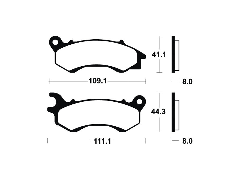 Tecnium Maxi Scooter szinterelt fémfékpárnák - MSS373 1023222