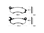 Tecnium Maxi Scooter szinterelt fémfékpárnák - MSS373 1023222