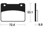 Tecnium Maxi Scooter szinterelt fémfékpárnák - MSS393 1023225