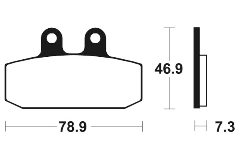 Tecnium Maxi Scooter Sintered Metal Brake Pads - MSS88 1023228