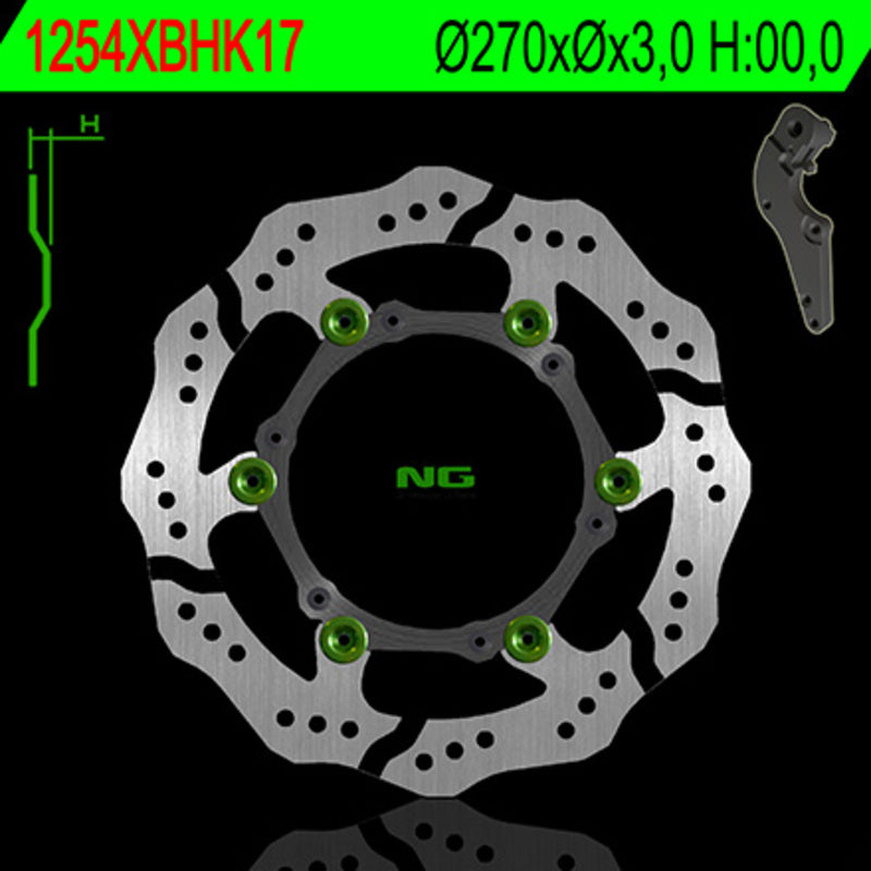 NG BRAKE DISC WAVE 1254XBH