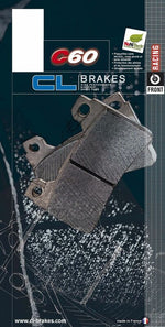 CL BRAKES Verseny Sinterezett Fém Fékpofák - 1177C60 1177C60 