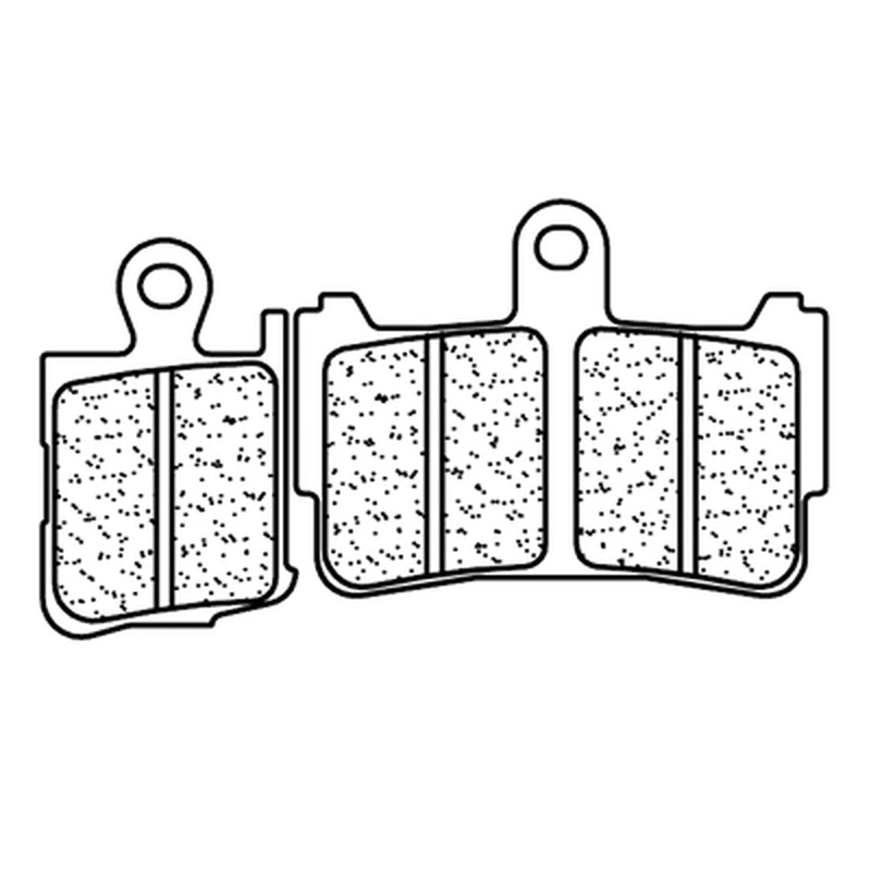 CL BRAKES utcai szinterezett fékbetétek - 1216A3+ 1216A3+ 