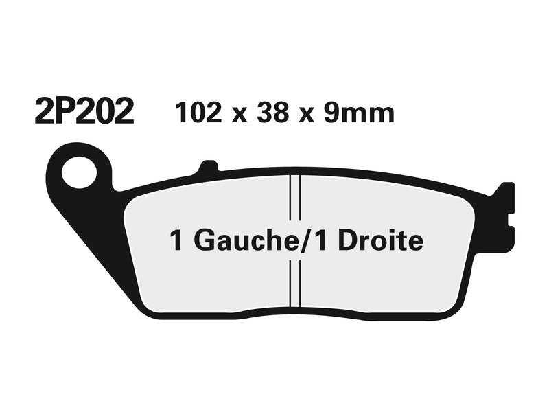 NISSIN utcai fékbetétek - 2P-202NS 2P-202NS 