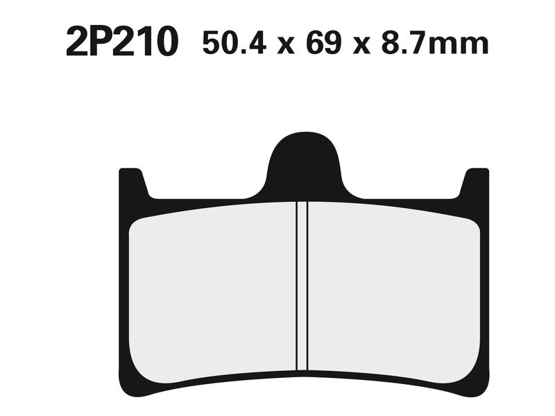 NISSIN utcai fékbetétek - 2P-210NS 2P-210NS 