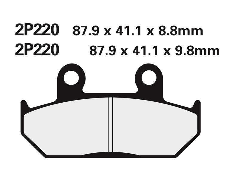 NISSIN utcai fékbetétek - 2P-220NS 2P-220NS 