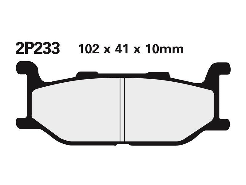 NISSIN utcai fékbetétek félig fémből - 2P-233NS 2P-233NS 