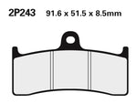 NISSIN utcai / terep Sinterezett fém fékbetétek - 2P-243ST 2P-243ST 