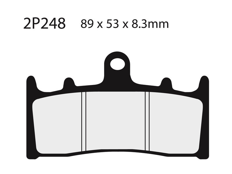 NISSIN Street / Off-Road Sintered Metal Brake pads - 2P-248ST 2P-248ST 