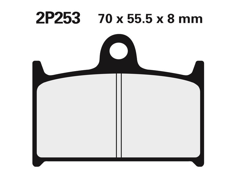 NISSIN utcai fékbetétek - 2P-253NS 2P-253NS 