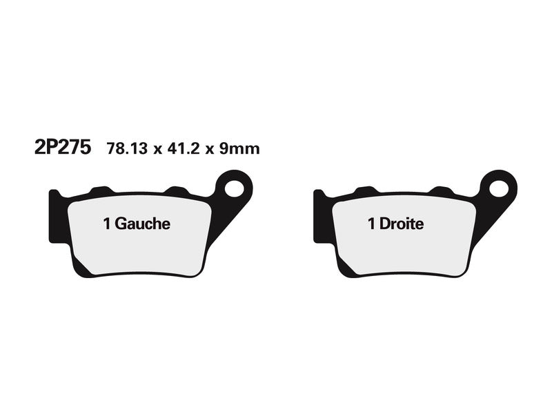 NISSIN utcai fékbetétek - 2P-275NS 2P-275NS 