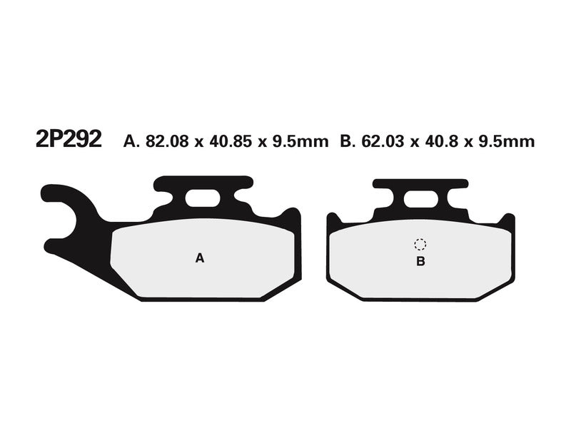 NISSIN Street /Off-Road Sintered Metal Brake pads - 2P-292ST-MX 2P-292ST-MX