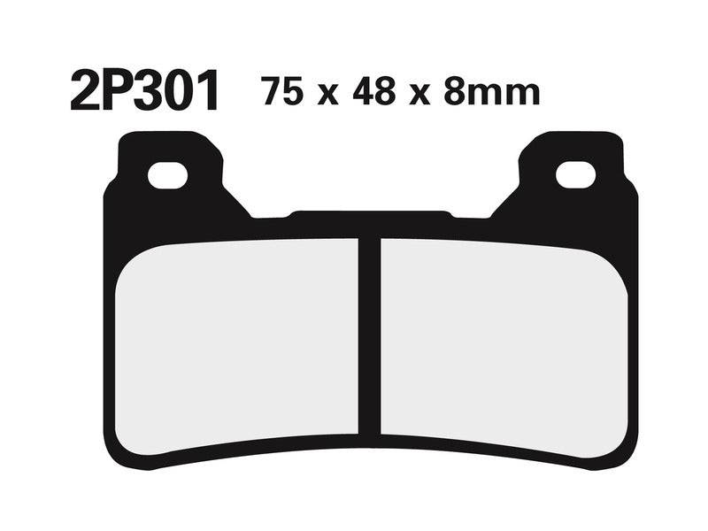 NISSIN Street / Off-Road Sintered Metal Brake pads - 2P-301ST 2P-301ST 