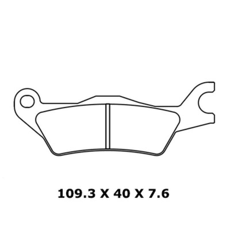 CL BRAKES utcai szinterezett fékbetétek - 1258XBK5 1258XBK5 