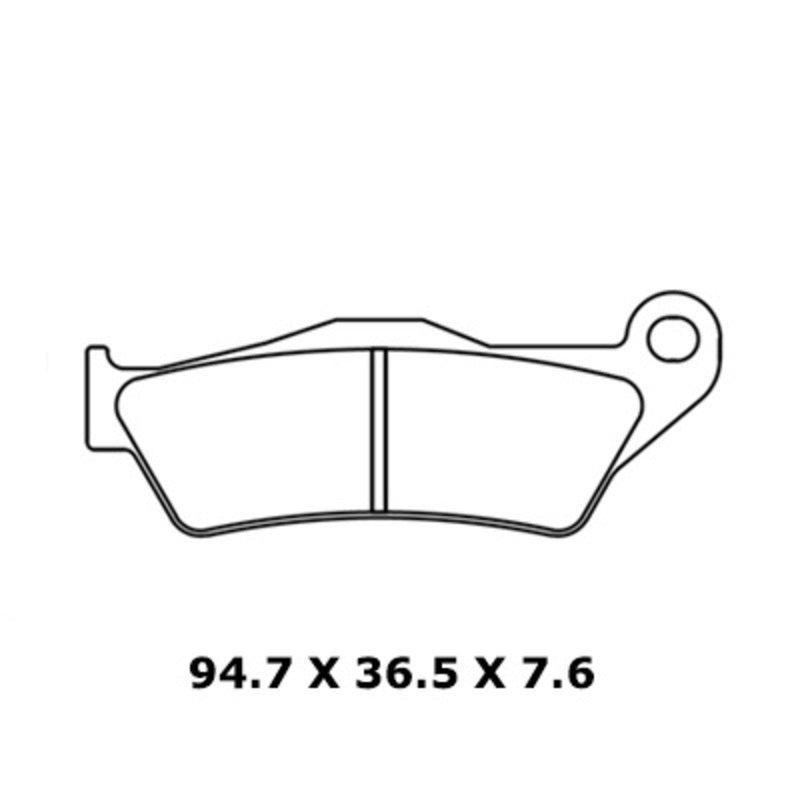 CL BRAKES utcai szinterezett fékbetétek - 1258XBK5 1258XBK5 