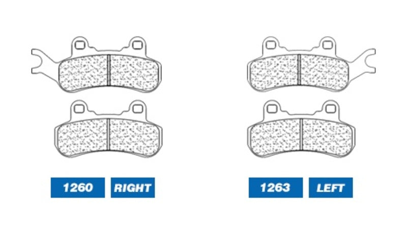 CL BRAKES ATV Sinterezett fékbetétek - 1263ATV1 1263ATV1 