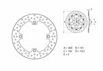 BREMBO Serie Oro Round Fixed Brake Disc 68B407A0