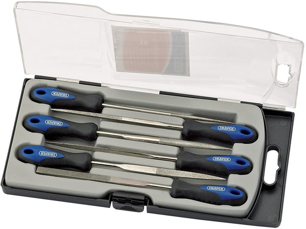 Draper Soft Grip Diamond tűfájl -készlet 150 mm 6pcs 47817.0