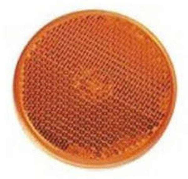 V Parts Ø55mm Round Reflector Orange - With Tape 11752