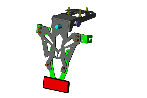 V alkatrészek rendszámtábla fekete Honda CB650F C8-SPH024