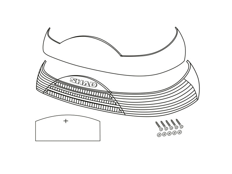 Shad SH46 reflektorok piros D1B465CAR