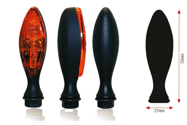 BIHR Elise Blinkers - Black Metal Universal | 02-130bke