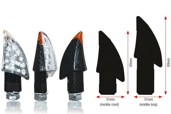 A BIHR Blade LED villogó hosszú - bambusz stílus | A10-50043 (par)