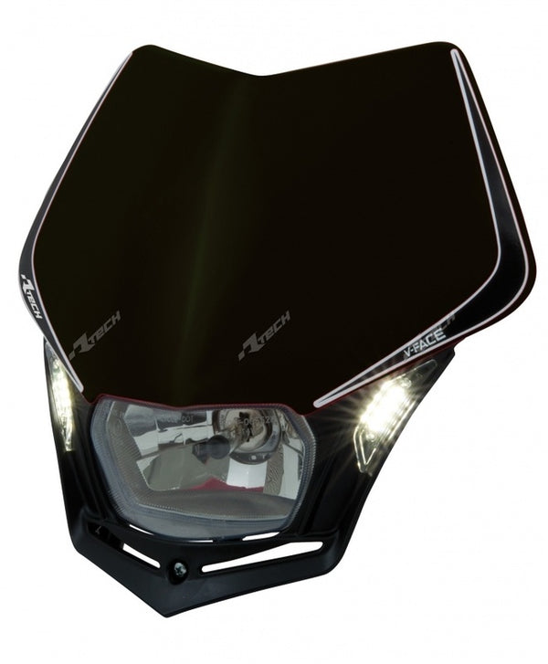 Racetech V-Face fényszóró LED Black R-Masknr00009