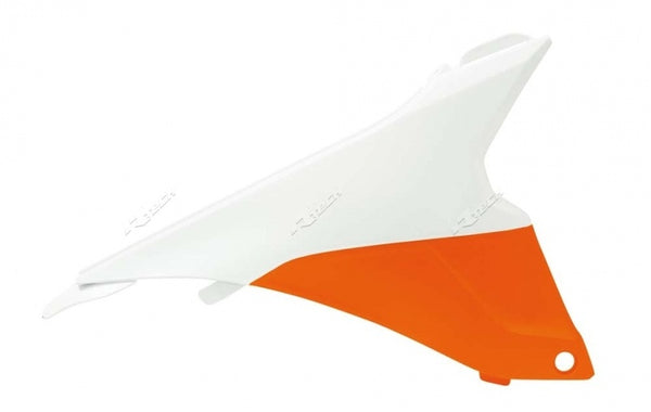 RACETECH Air box Covers Orange/White KTM R-FIKTMBNARDX13 