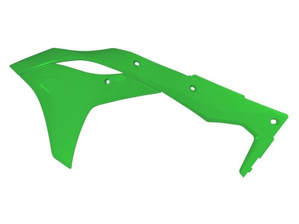 A Racetech radiátor borítja a zöld Kawasaki KX250F R-CVKXFVE0017-et