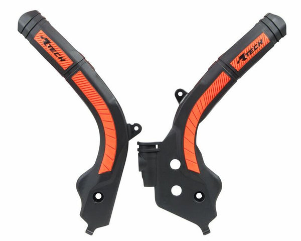 Racetech Bi-Material Frame Guard fekete/narancssárga r-prttmnrar1