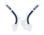 Racetech Bi-Material Frame Guard White/Blue R-prottmbnbl1